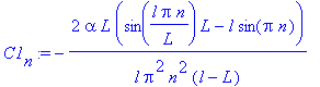 C1[n] := -2*alpha*L*(sin(l*Pi*n/L)*L-l*sin(Pi*n))/l/Pi^2/n^2/(l-L)