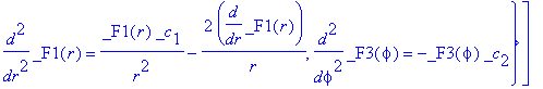a2 := `&where`(u(x,r,phi) = _F1(r)*_F2(x)*_F3(phi),[{-(1-x^2)^(1/2)*(1/(1-x^2)^(1/2)*diff(_F2(x),x)*x-(1-x^2)^(1/2)*diff(_F2(x),`$`(x,2))) = _c[2]/(1-x^2)*_F2(x)-_c[1]*_F2(x)+x*diff(_F2(x),x), diff(_F1...