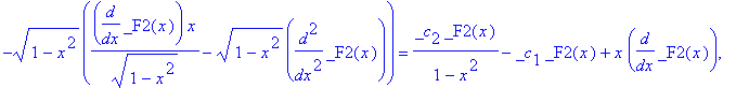 `&where`(u(x,r,phi) = _F1(r)*_F2(x)*_F3(phi),[{-(1-x^2)^(1/2)*(1/(1-x^2)^(1/2)*diff(_F2(x),x)*x-(1-x^2)^(1/2)*diff(_F2(x),`$`(x,2))) = _c[2]/(1-x^2)*_F2(x)-_c[1]*_F2(x)+x*diff(_F2(x),x), diff(_F1(r),`$...