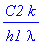 C2*k/h1/lambda