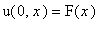 u(0,x) = F(x)