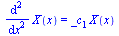 diff(diff(X(x), x), x) = `*`(_c[1], `*`(X(x)))